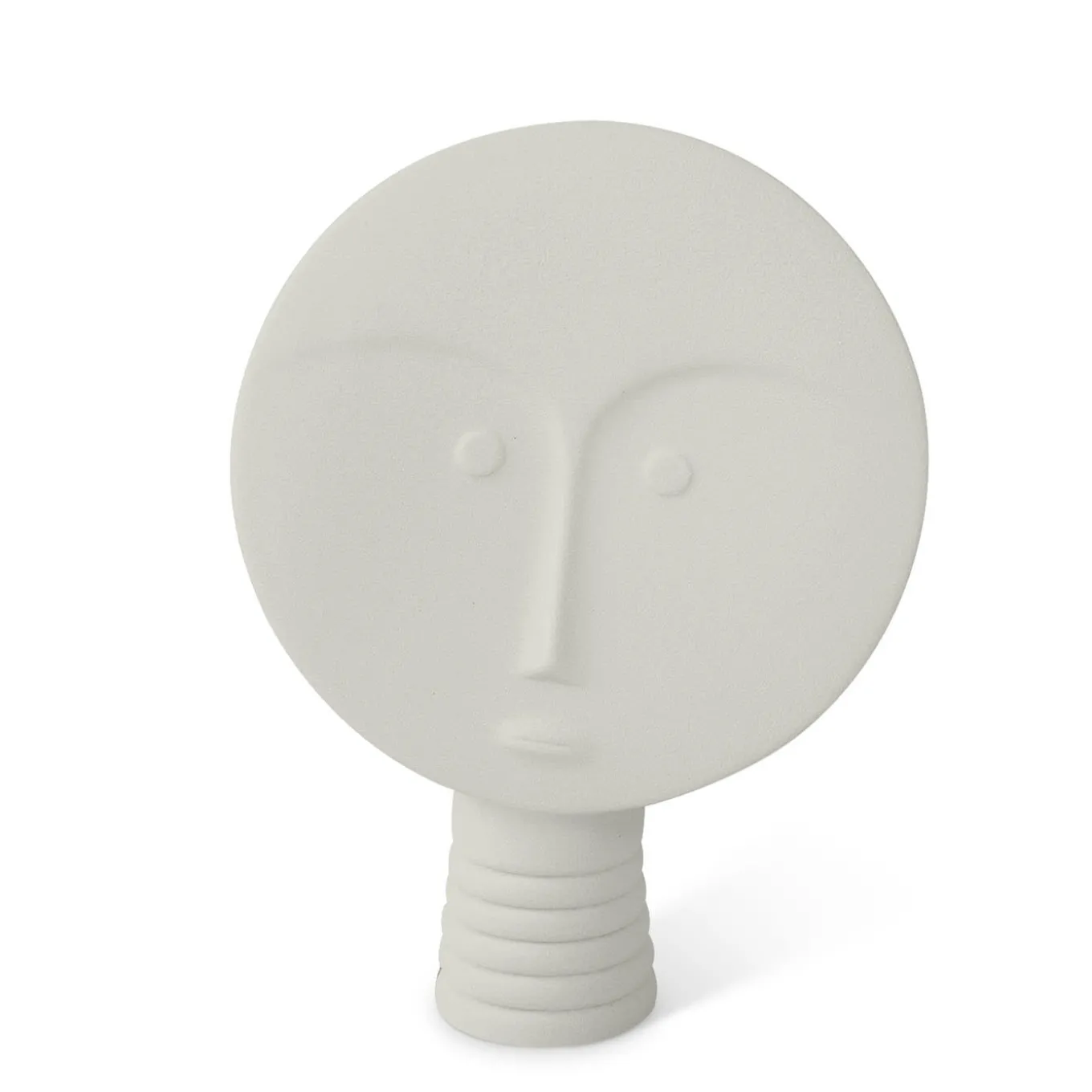 Set di 4 maschere decorative bianche e grigie