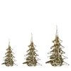 Set di 3 ornamenti dorati per l'albero di Natale di Marcolin
