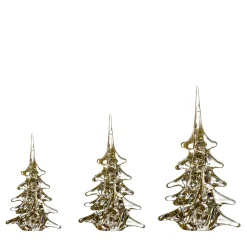 Set di 3 ornamenti dorati per l'albero di Natale di Marcolin