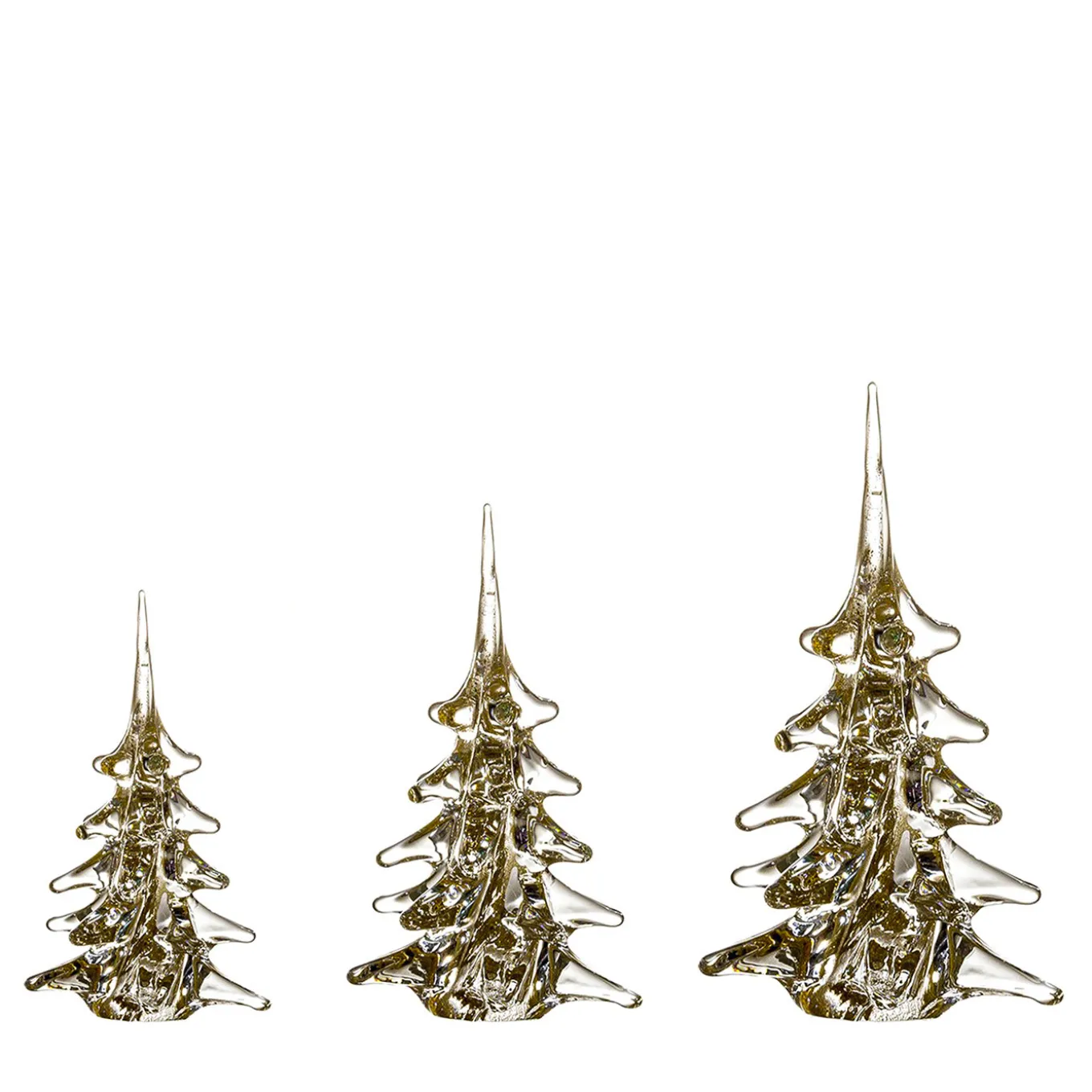 Set di 3 ornamenti dorati per l'albero di Natale di Marcolin