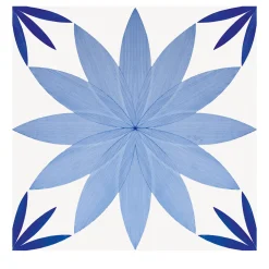 Set di 4 piastrelle Artech Tipo Fiore di Loto