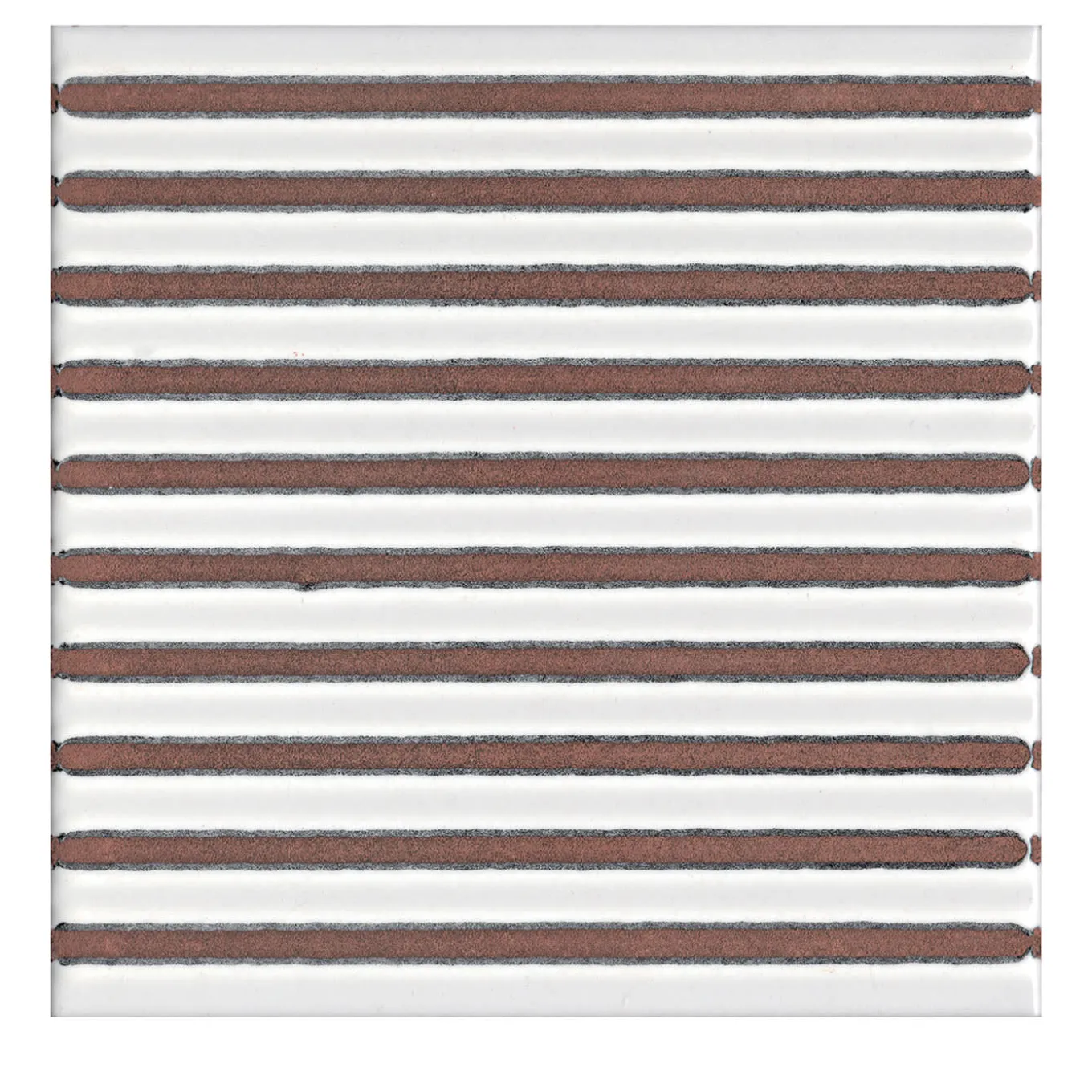 Set di 44 piastrelle bianche Solchi Tattile Lines