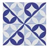 Set di 25 piastrelle di tipo 4 blu Bauhaus