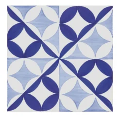 Set di 25 piastrelle di tipo 4 blu Bauhaus