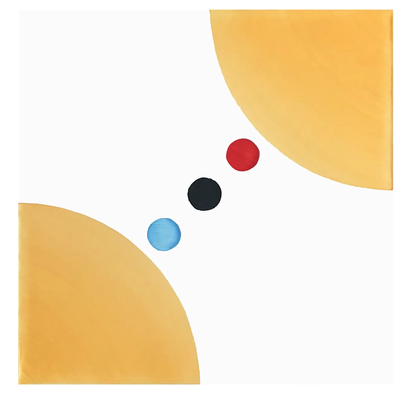Set di 25 piastrelle Dot 7 Puntini Collection Yellow di Alessandro Mendini