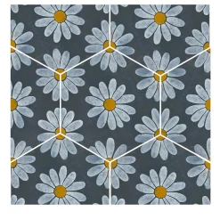 Set di 4 piastrelle Kimeya Margherita Gray di Vincenzo Messina