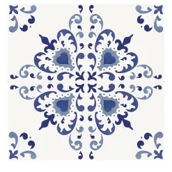 Set di 25 piastrelle MAVI Blu Tipo Isola Azzurra