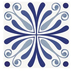 Set di 25 piastrelle MAVI Blu Tipo Riva