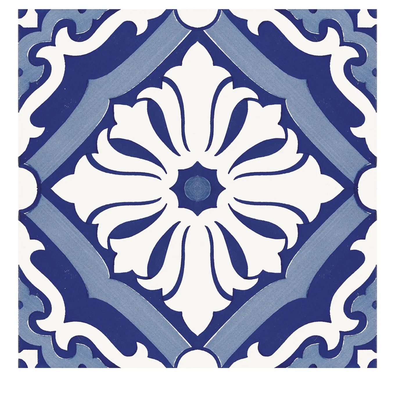 Set di 25 piastrelle MAVI Blu Tipo Onda
