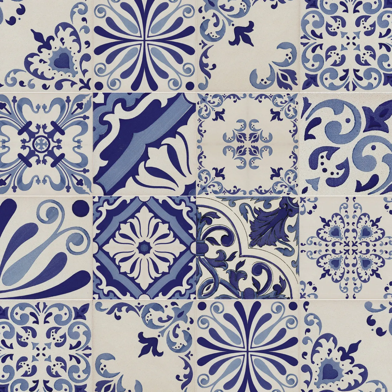 Set di 25 piastrelle Mavi Blu Tipo Alba