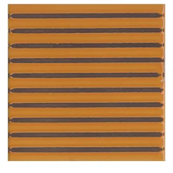Set di 44 piastrelle Solchi Tattile Lines Arancione