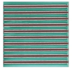 Set di 44 piastrelle Solchi Tattile Lines Verde