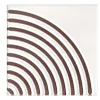 Set di 44 piastrelle Solchi Tattile Angolo Bianco