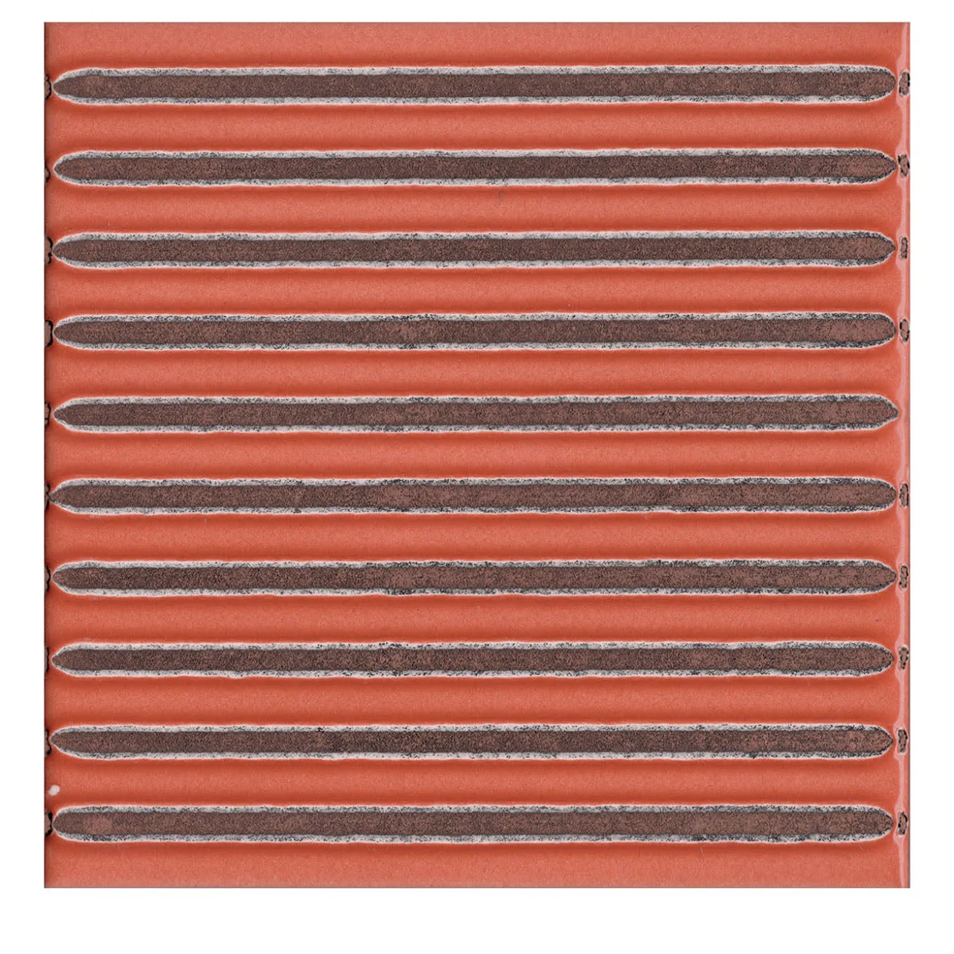 Set di 44 piastrelle Solchi Tattile Lines Ruggine