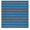 Set di 44 piastrelle Solchi Tattile Lines Turchese