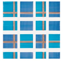 Set Di 25 Piastrelle Tartan Azzurro Tipo 1