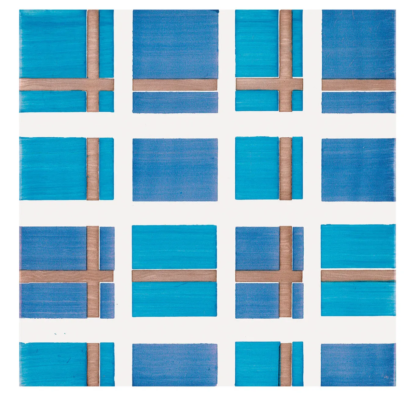 Set Di 25 Piastrelle Tartan Azzurro Tipo 1