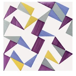 Set Di 25 Piastrelle Tartan Viola Tipo 2