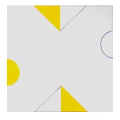 Set di 25 piastrelle triangolari gialle complementari