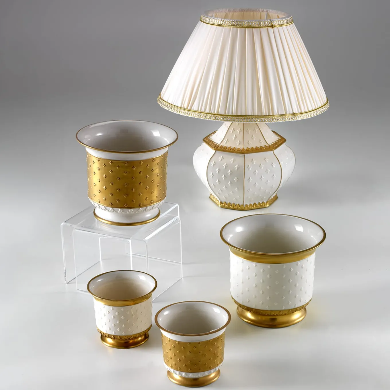 Set di 2 piccole cachepot Giglio