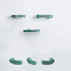 Set di 4 pomelli verdi per porte Inca #3 di Nicole Valenti