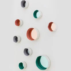 Set di 3 specchi Ninfea 12 Verdi