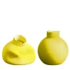 Set di 2 vasi decorativi Nove giallo canarino