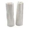 Set di 2 vasi decorativi "Paesaggio 19 #2" di Nino Basso bianchi