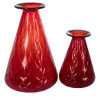 Set di 2 vasi rossi conici Balloton