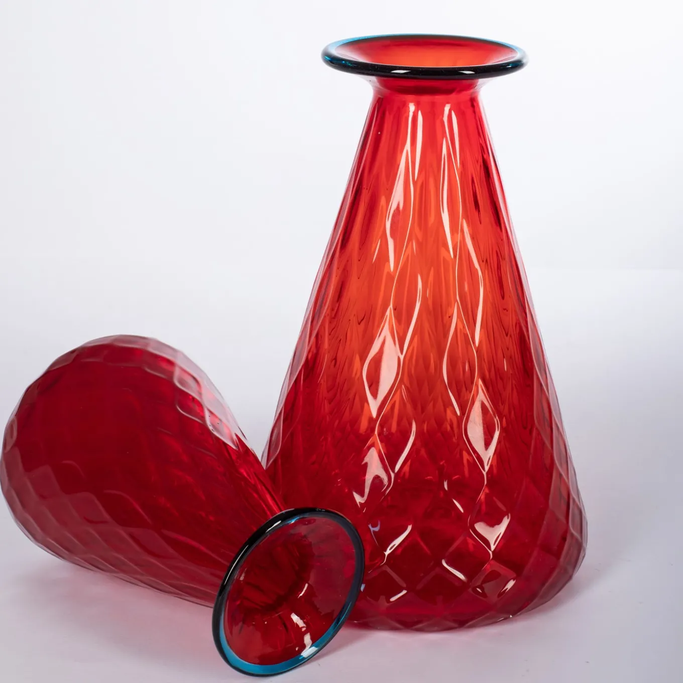 Set di 2 vasi rossi conici Balloton