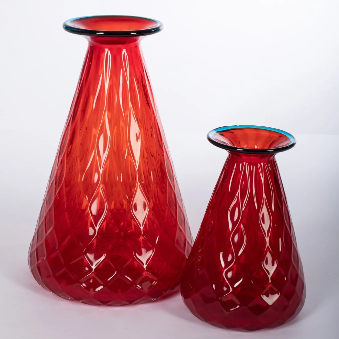 Set di 2 vasi rossi conici Balloton