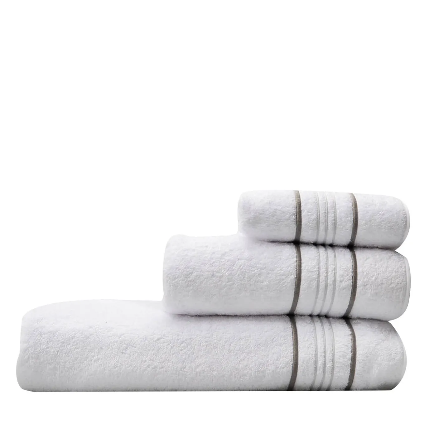 Set di asciugamani da bagno Bourdon bianchi