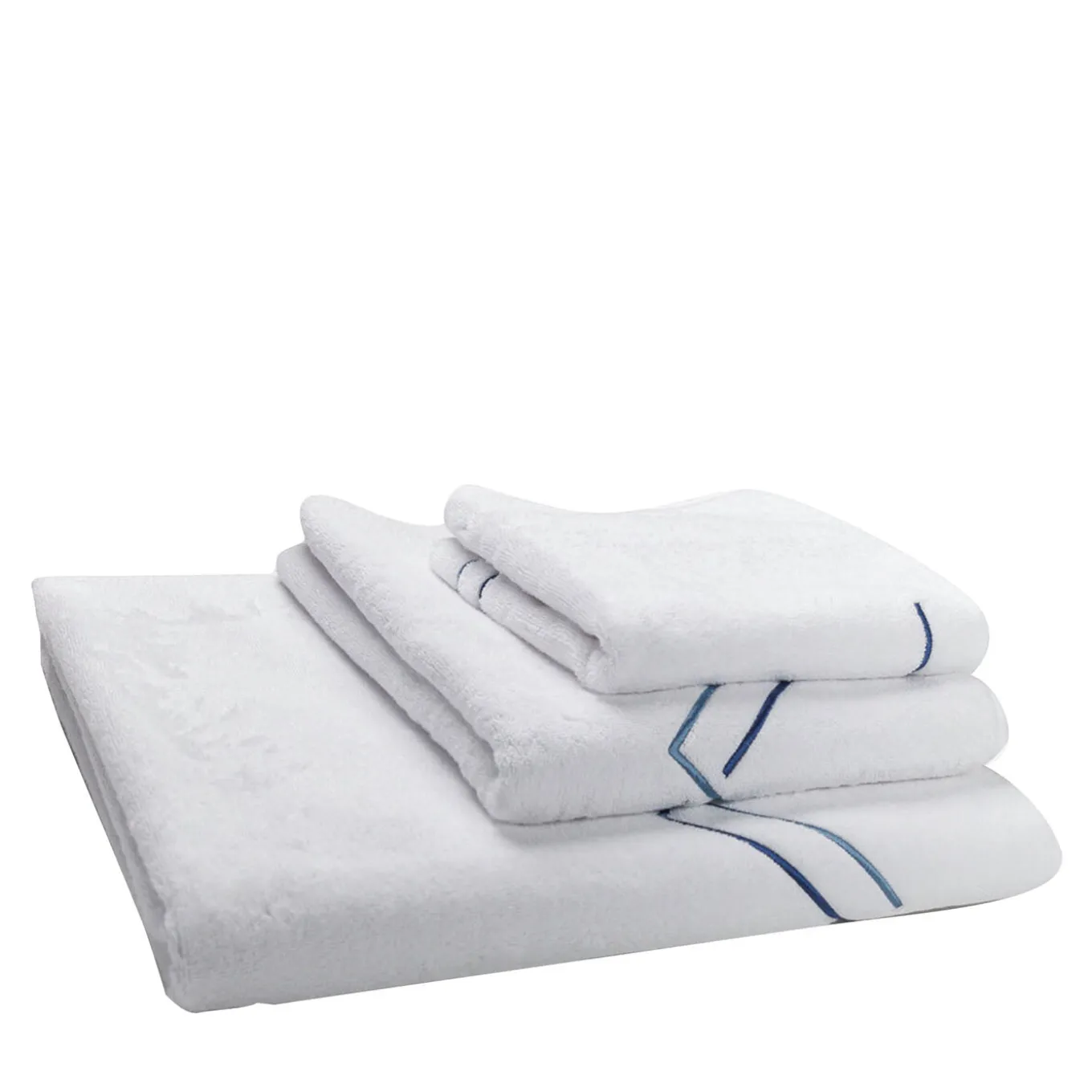 Set di asciugamani da bagno Aquarelle bianchi