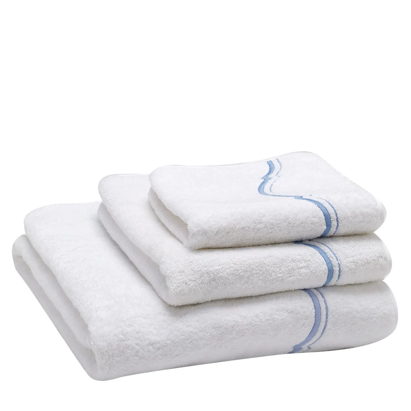 Set di asciugamani da bagno bianchi Oriente