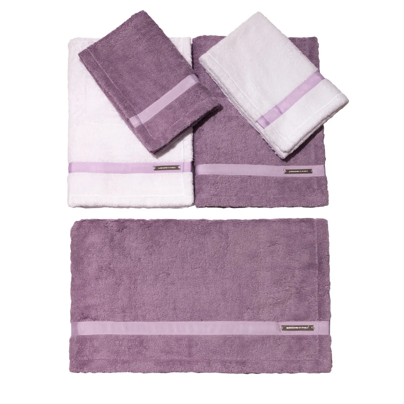 Set di asciugamani da bagno grandi - Lilla