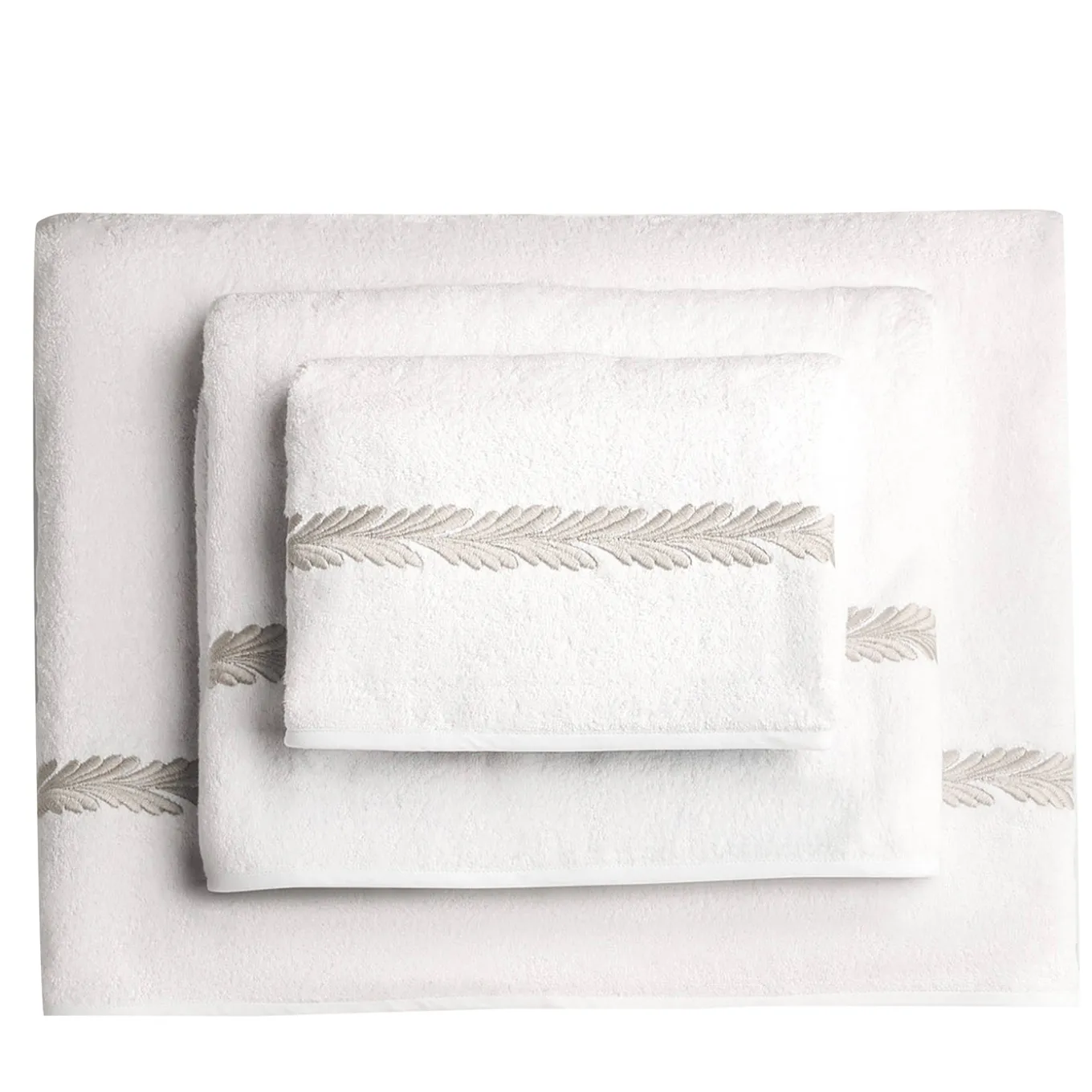 Set di asciugamani ricamati BOTERO in Cotone Spugna