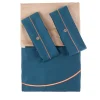 Set di biancheria da letto estiva - Blu petrolio e beige