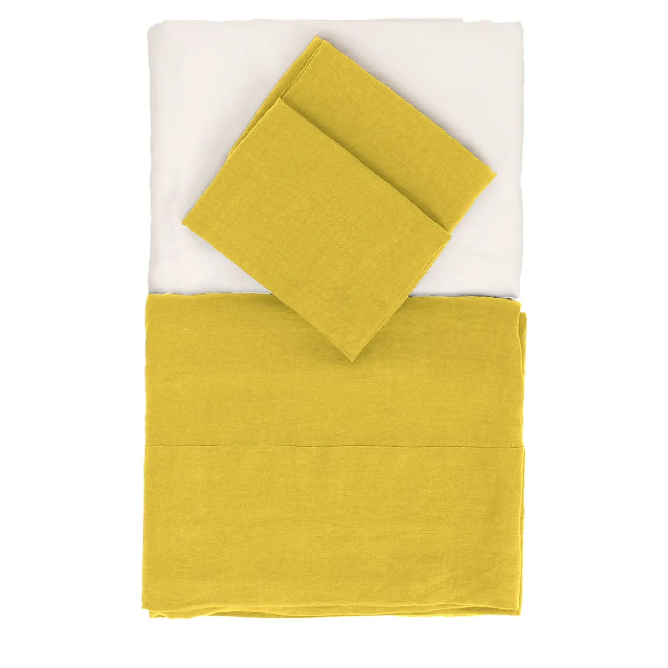 Set di biancheria da letto estiva gialla