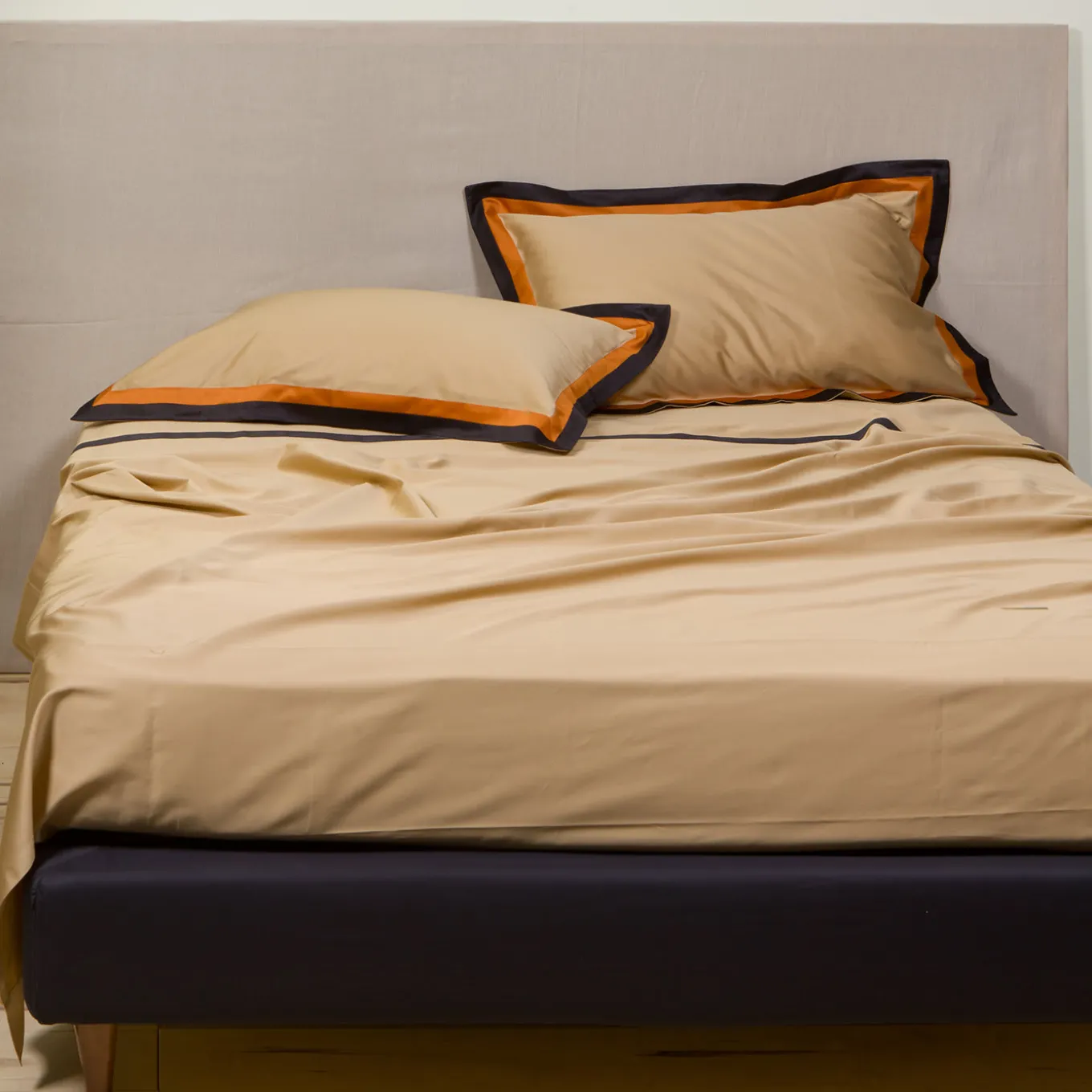 Set di biancheria da letto estiva - Beige e arancione