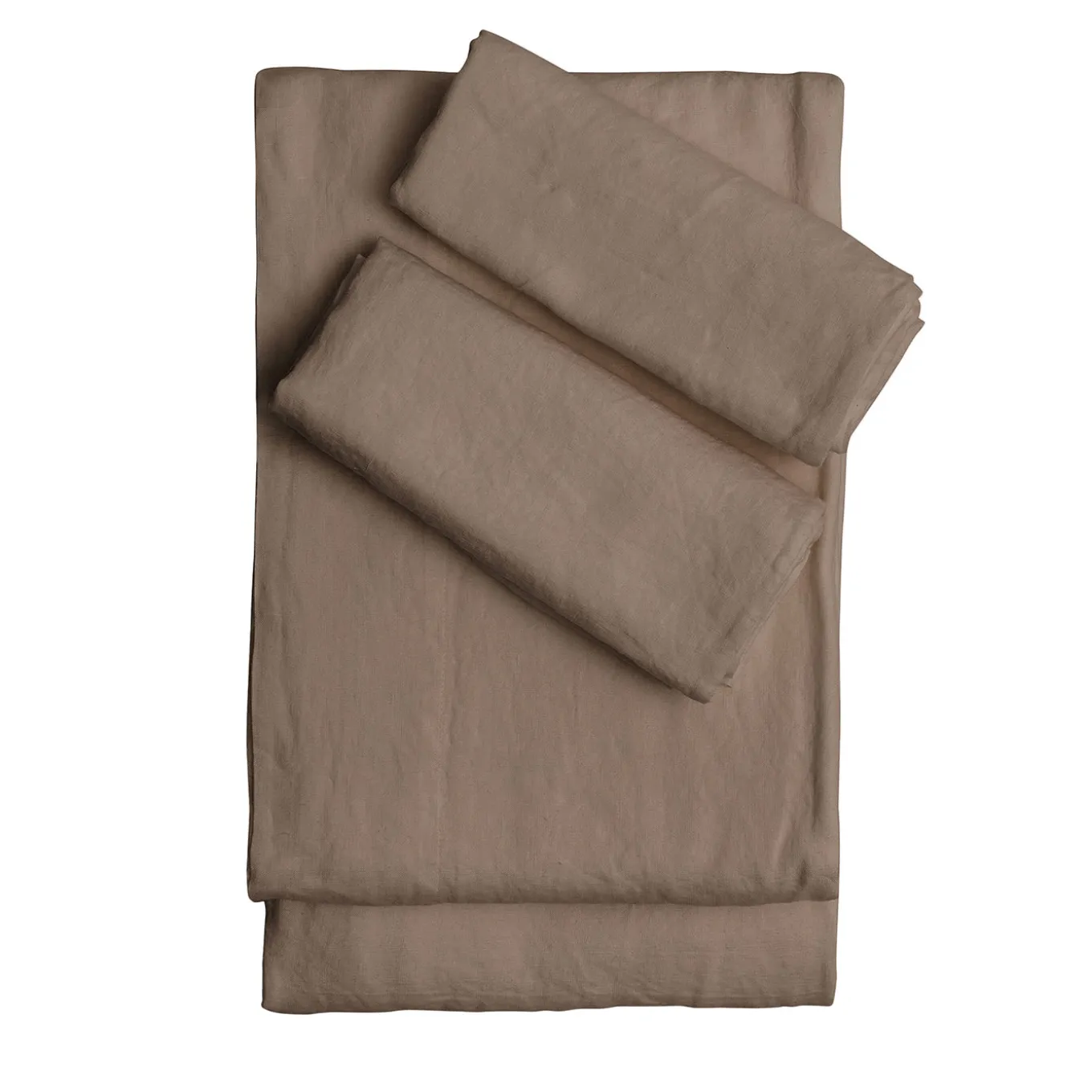 Set di Lenzuola King Size in Lino colore Cappuccino
