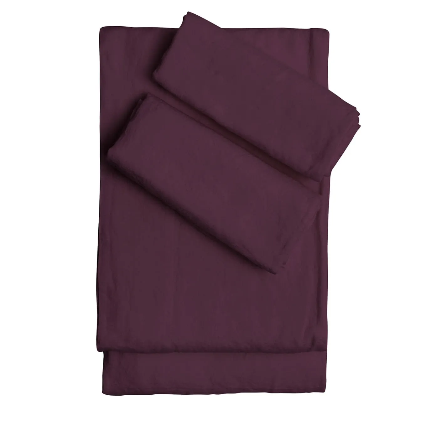 Set di Lenzuola King Size in Lino colore Amarena