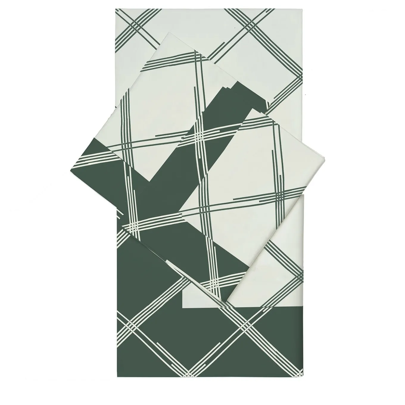 Set di lenzuola King US Jacquard Huntergreen di Quattro Generazioni