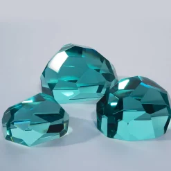 Set di tre sculture di cristallo Gems