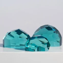 Set di tre sculture di cristallo Gems