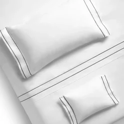 Set lenzuola Horizon in Cotone Satinato Bianco