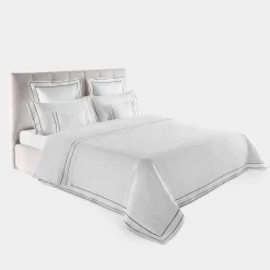 Set lenzuola Horizon in Cotone Satinato Bianco
