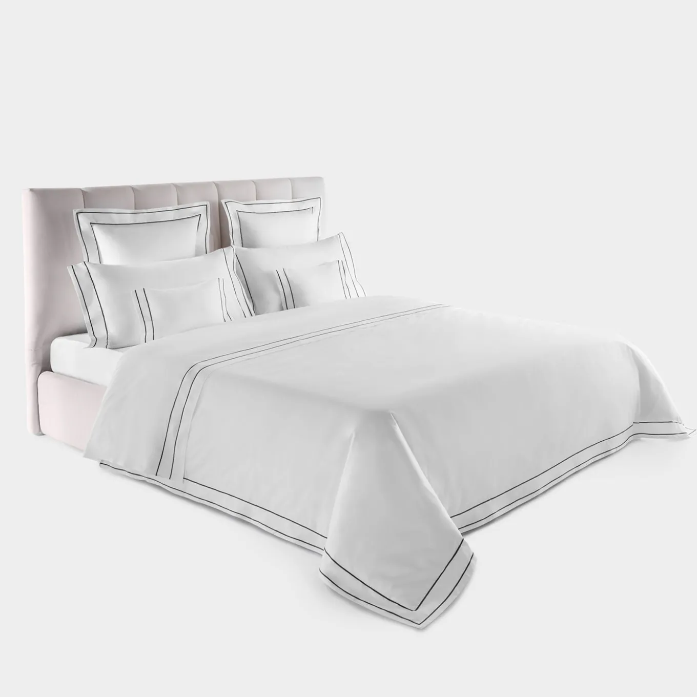 Set lenzuola Horizon in Cotone Satinato Bianco