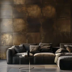 Sintesi Orbitale Set di 4 piastrelle in ottone brunito