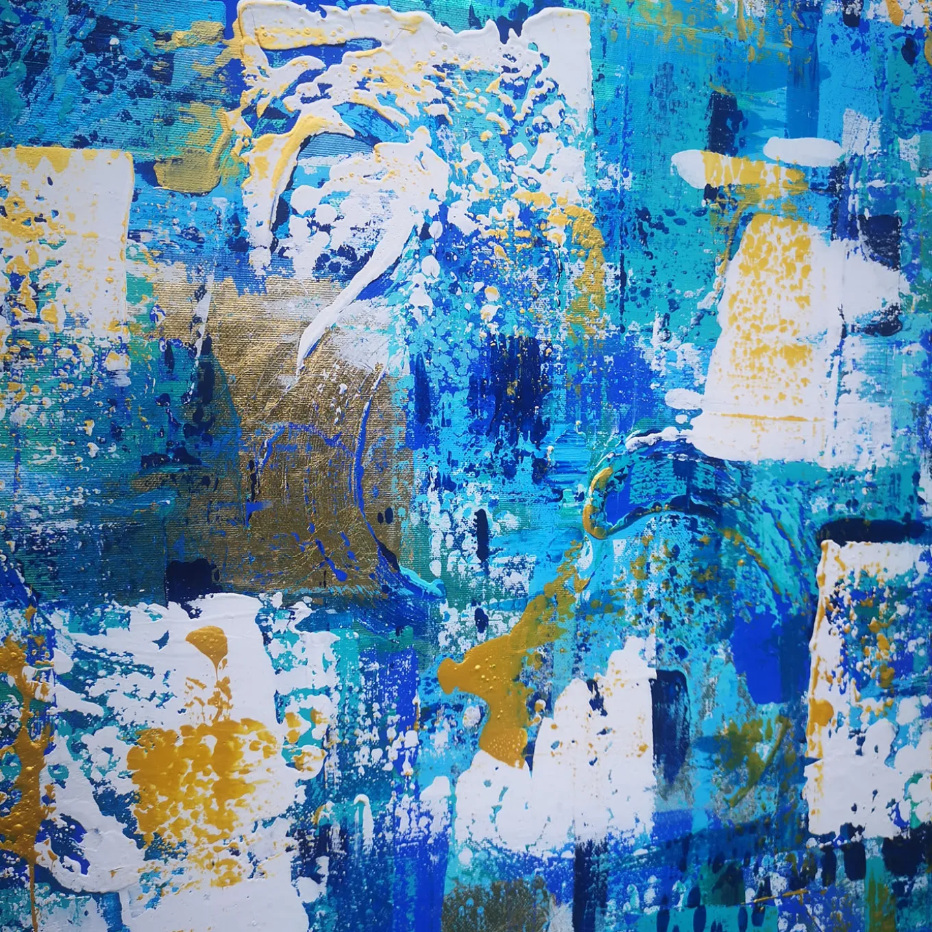 Sole, vento e mare Pittura acrilica