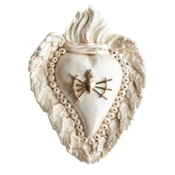 SPADE SACRE CUORE IN CERAMICA BIANCA